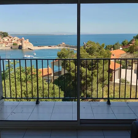 4hc65 Avec Vue Sur Baie De Collioure